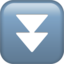 black down-pointing double triangle