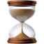hourglass with flowing sand