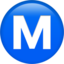 circled latin capital letter m
