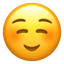 white smiling face