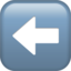 leftwards black arrow