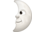 first quarter moon with face