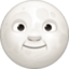 full moon with face