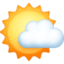 mostly sunny