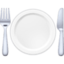 knife fork plate
