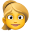 woman: blond hair