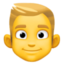 man: blond hair