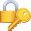 closed lock with key