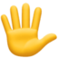 hand with fingers splayed