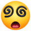 face with spiral eyes
