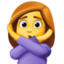 woman gesturing no