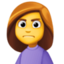 woman frowning