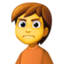 person frowning