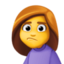 woman pouting