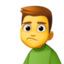 man pouting