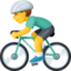 man biking