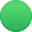 large green circle