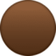 large brown circle
