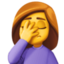 woman facepalming