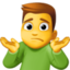man shrugging