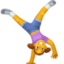 woman cartwheeling