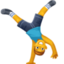 man cartwheeling