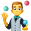man juggling