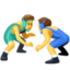 men wrestling