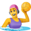 woman playing water polo