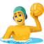 man playing water polo