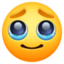 face holding back tears