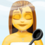 woman in steamy room