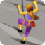 woman climbing