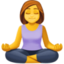 woman in lotus position