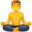 man in lotus position