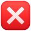 negative squared cross mark