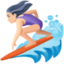 Эмодзи 🏄🏻‍♀️ Facebook.com