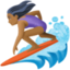 Эмодзи 🏄🏾‍♀️ Facebook.com