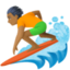 Эмодзи 🏄🏾 Facebook.com