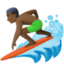 Эмодзи 🏄🏿‍♂️ Facebook.com