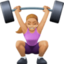 Эмодзи 🏋🏼‍♀️ Facebook.com