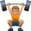Эмодзи 🏋🏼 Facebook.com