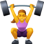 Эмодзи 🏋️‍♀️ Facebook.com