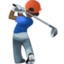Эмодзи 🏌🏿‍♂️ Facebook.com
