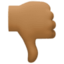 Эмодзи 👎🏾 Facebook.com