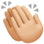 Эмодзи 👏🏼 Facebook.com