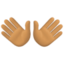 Эмодзи 👐🏽 Facebook.com