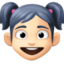 Эмодзи 👧🏻 Facebook.com