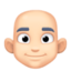 Эмодзи 👨🏻‍🦲 Facebook.com