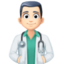 Эмодзи 👨🏻‍⚕️ Facebook.com